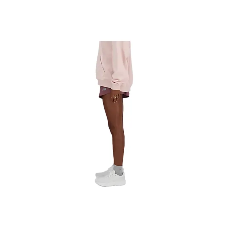 New Balance SS24 Casual Shorts Women's Rose Red-4