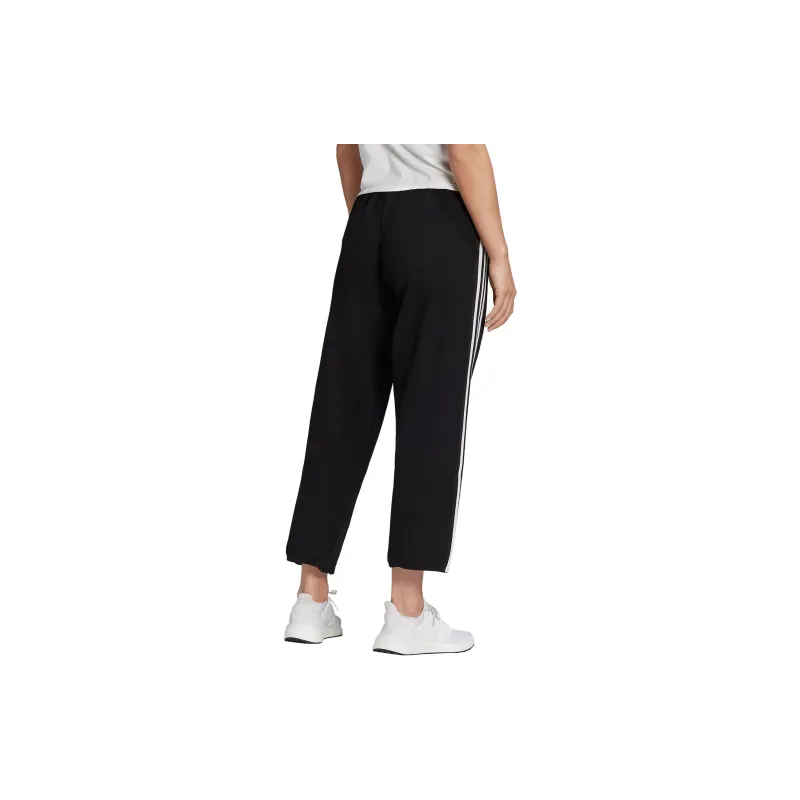 Adidas Knit Pleated Pants Casual Pants Women's Black-2