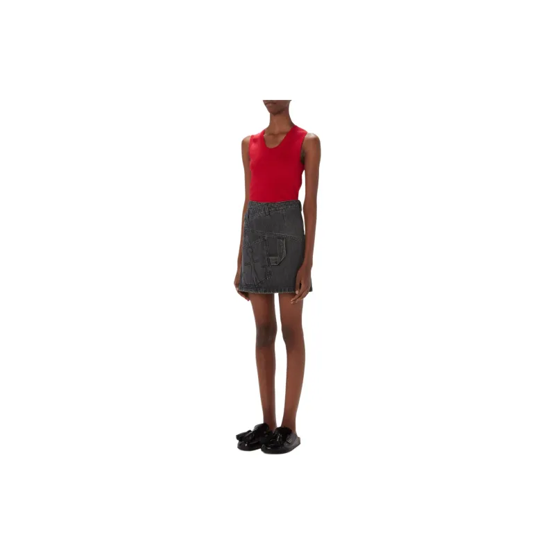 JW Anderson Twisted Denim Mini Skirt-3