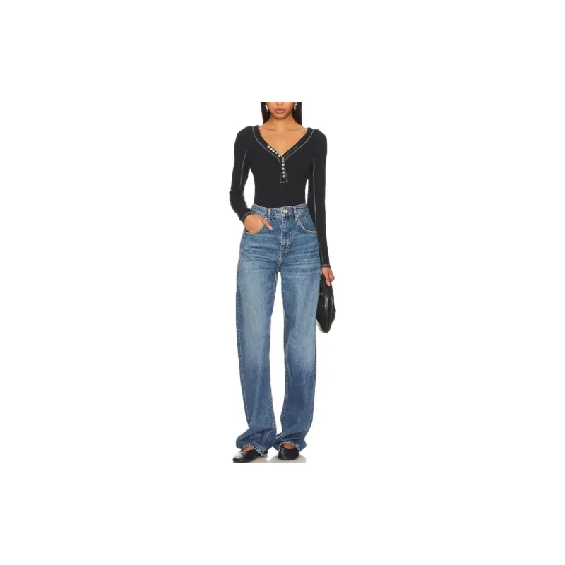 FREE PEOPLE T-Shirt Women's Dark Blue-1