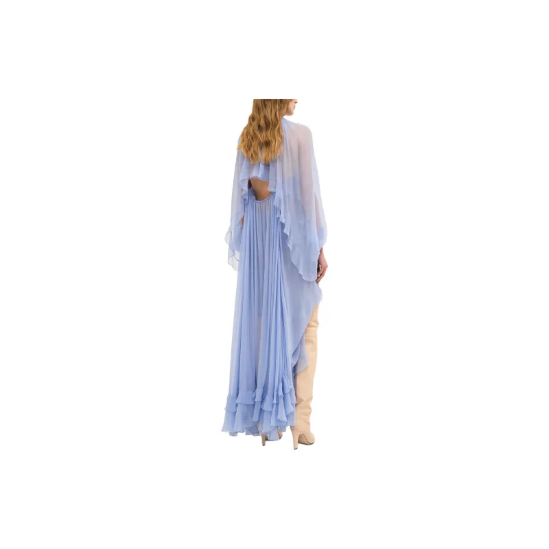 Chloé Muslin Cape Maxi Dress-2