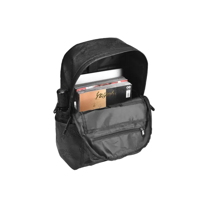 GLORY&CO PVC Backpack Travel Bag Laptop Bag Regular Men's Black-3