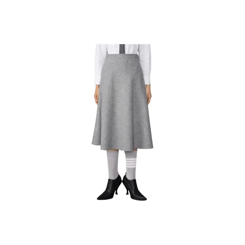THOM BROWNE A line Speckle knit Midi Skirt-2