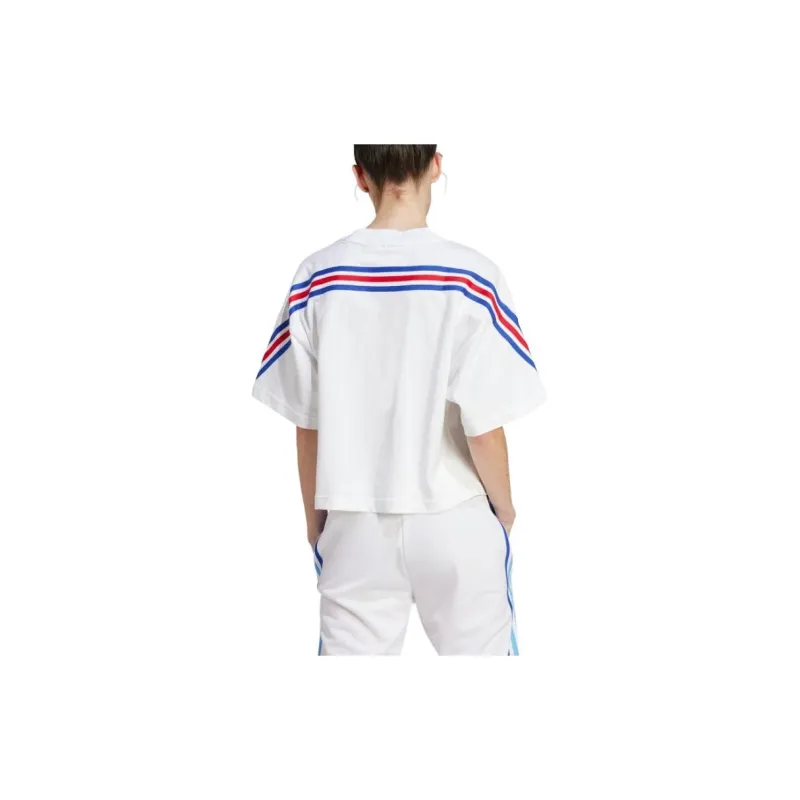 Adidas Women's Future Icons 3 Stripes T Shirt White-3