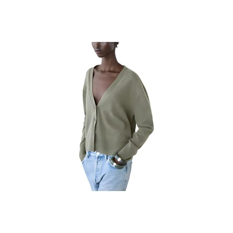 Massimo Dutti Cashmere Sweater Women's Green-3