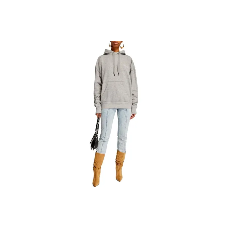 ISABEL MARANT Scott Logo Embroidered Hoodie-1