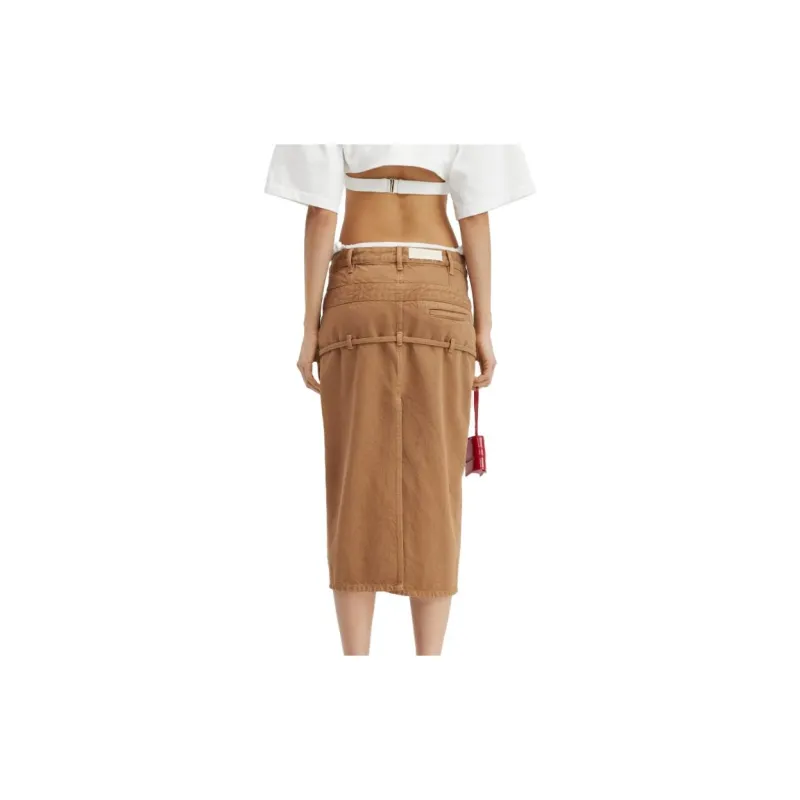 Jacquemus La Jupe De Nimes Criollo 'Light Blue/Tabac'-7
