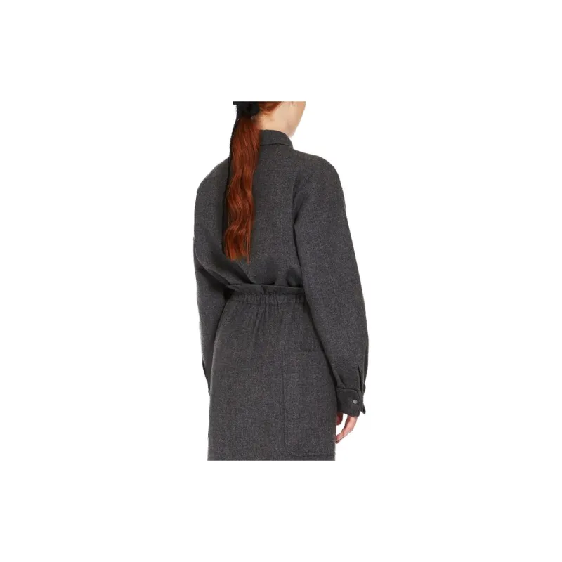 MaxMara Abadan Felted finish Shirt Jacket-3