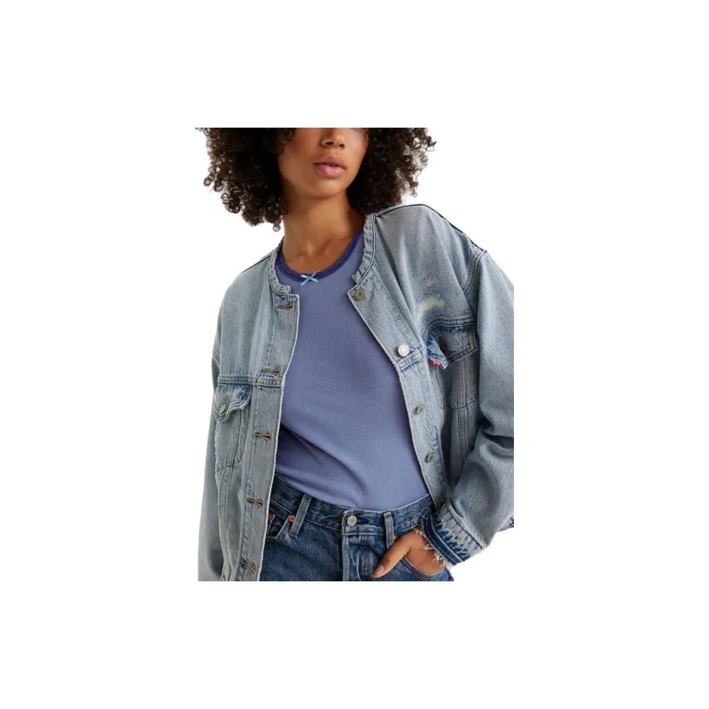 Levis T-Shirts Women's Light Blue-3