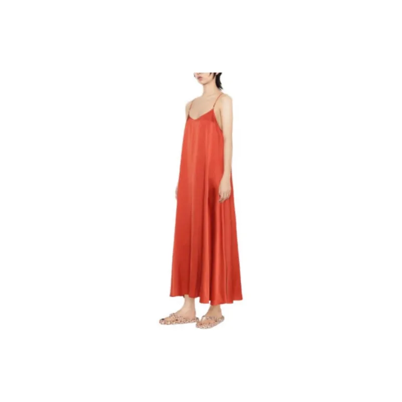 Forte Forte Slip Dresses Women's Orange Red-3