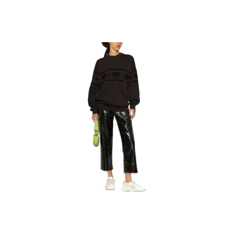 CHIARA FERRAGNI Sweatshirts Women's Dark Brown-1