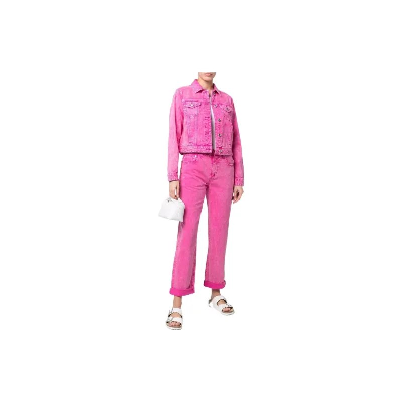 MICHAEL KORS Denim Jackets Women's Rose Red-1