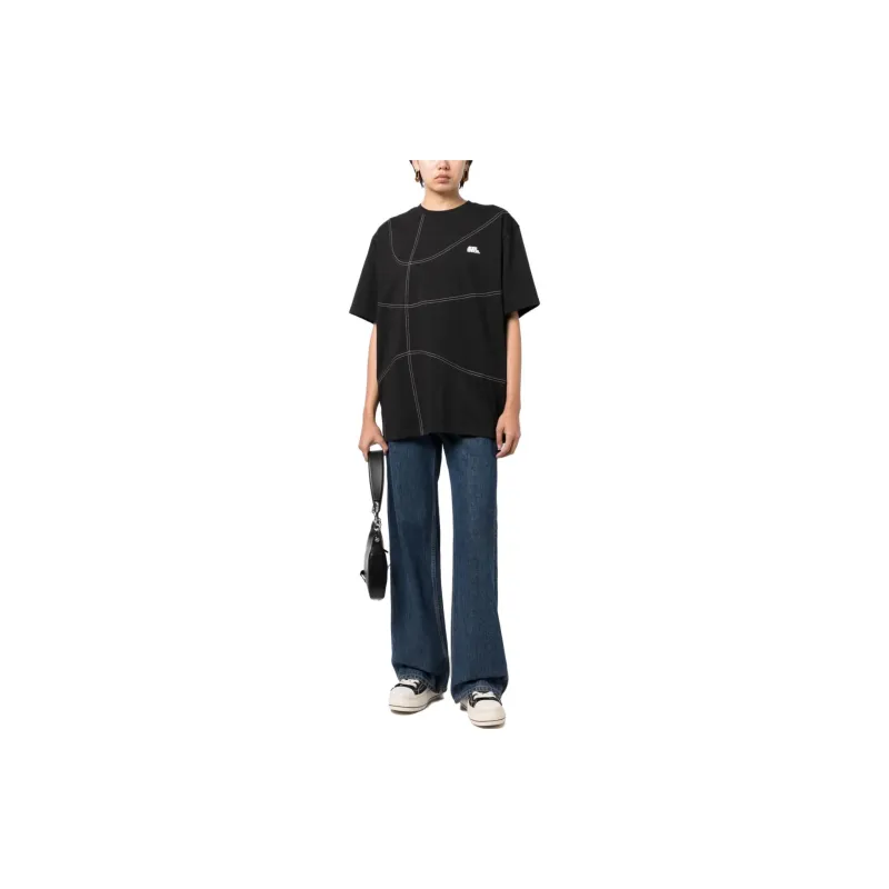 ADER ERROR Stitch-detail Cotton T-shirt-1