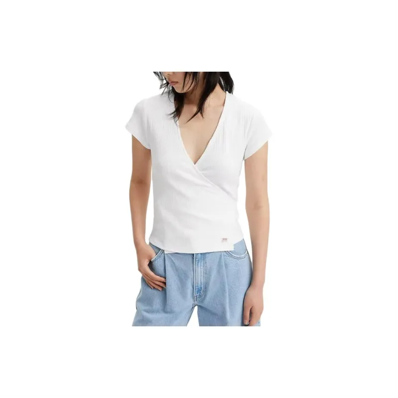 Levis Crop Tops Women's White-2