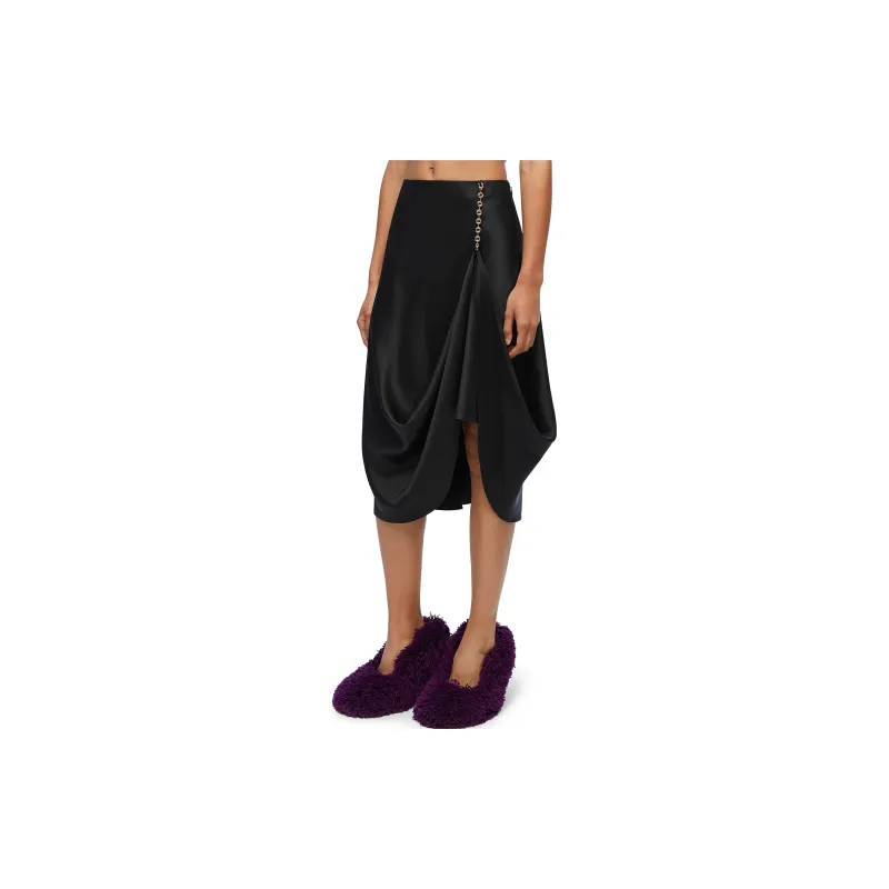 LOEWE Chain Detailed Midi Skirt-3