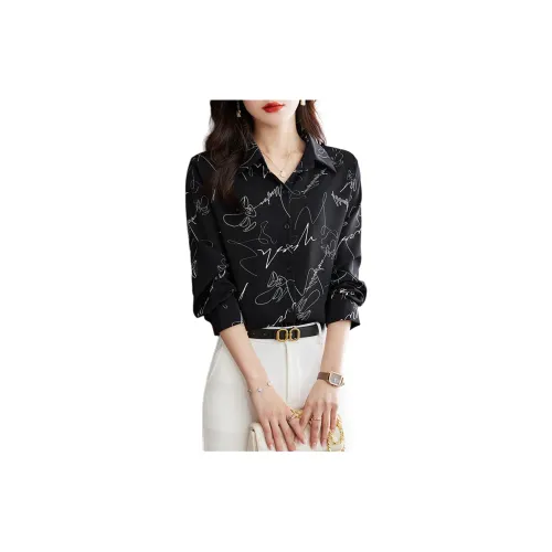 Korean style Chiffon Shirts Women's