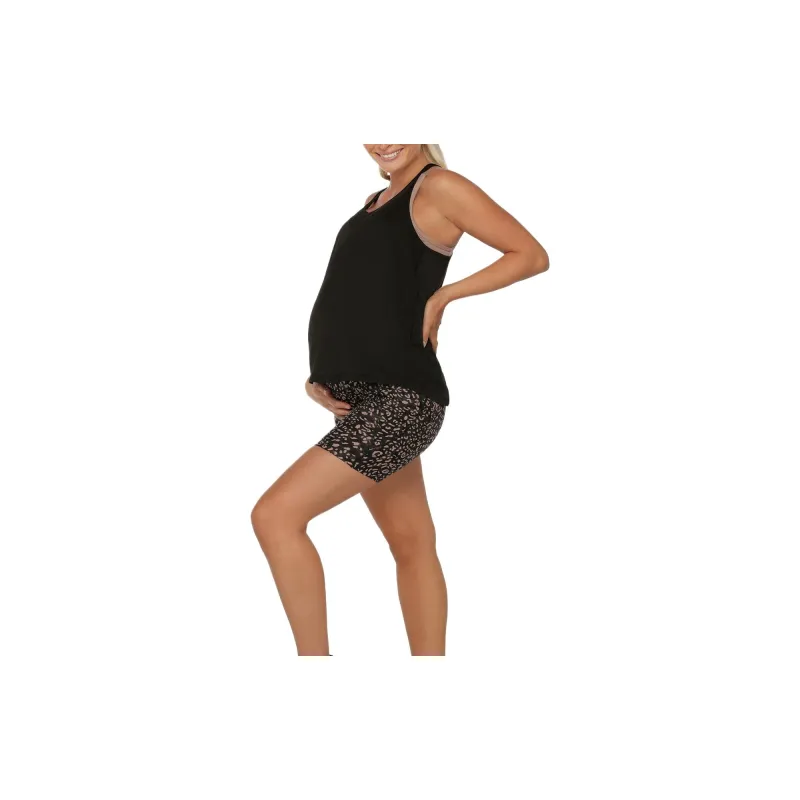 LORNA JANE LJ Maternity Over Bump Sport Vests Women's Black-2