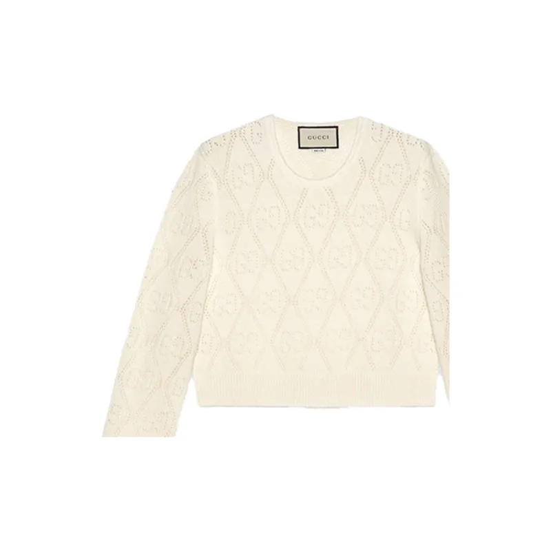 GUCCI Sweater Women's Ivory White-4