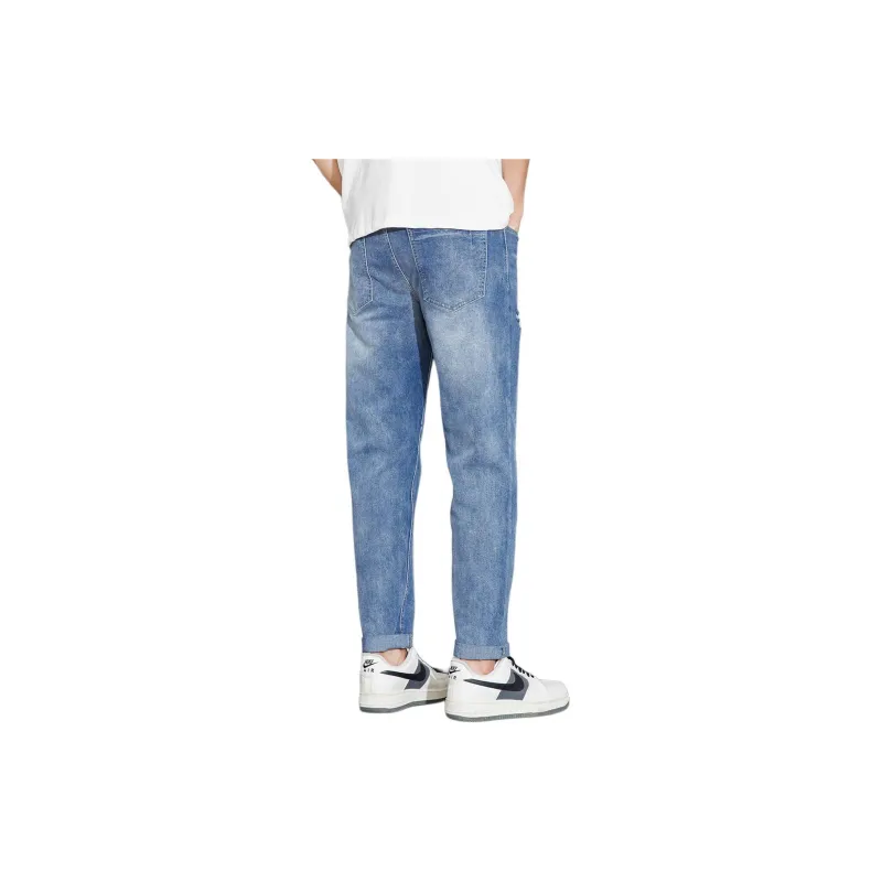 Tonlion Jeans Unisex Light Aqua Blue-2