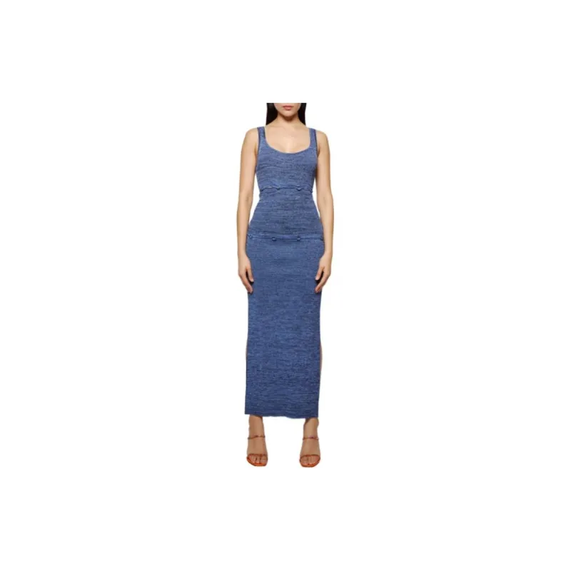 Christopher Esber Ribbed knit Detachable panel Maxi Dress-2