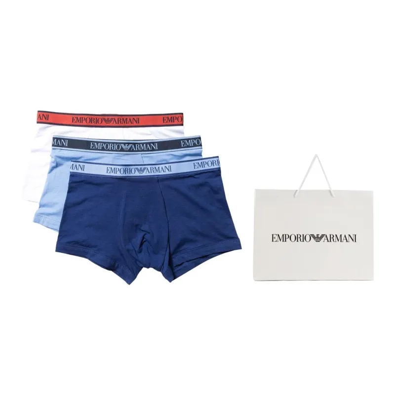 EMPORIO ARMANI Logo waistband Briefs Pack Of Three-4