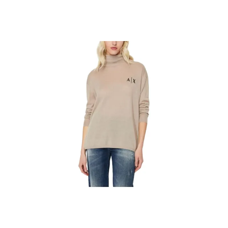 ARMANI EXCHANGEAE Sweater Women's Light Coffee-3