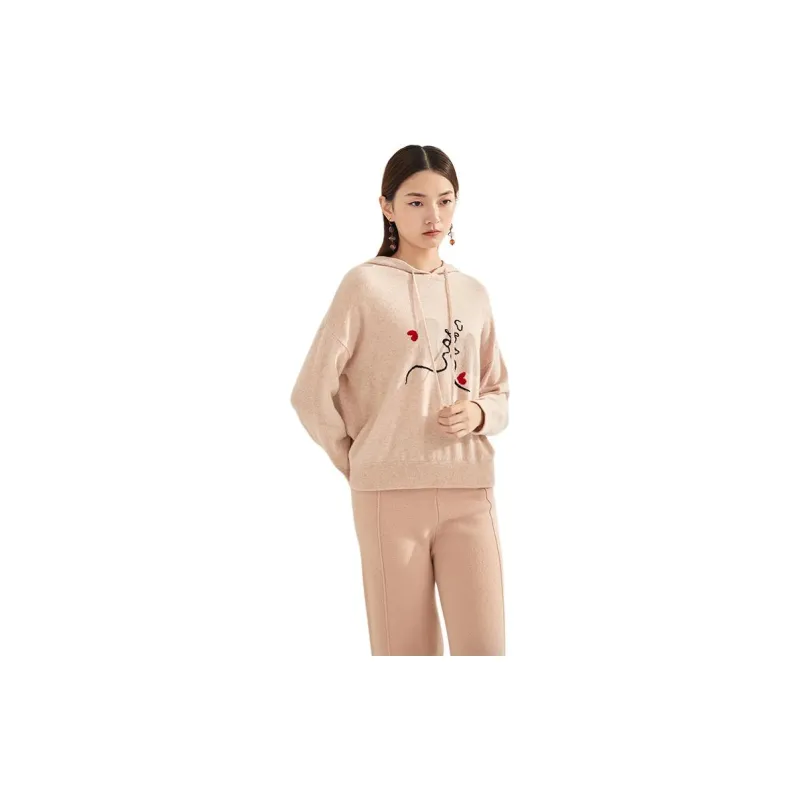 MIHUANG Sweatshirt Women's Cherry Blossom Pink-1