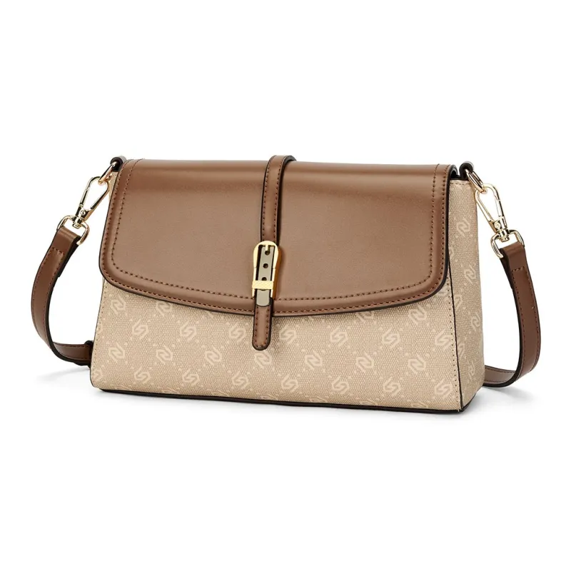 ST&SAT PVC Shoulder Bag Regular Women's Khaki/Apricot-9
