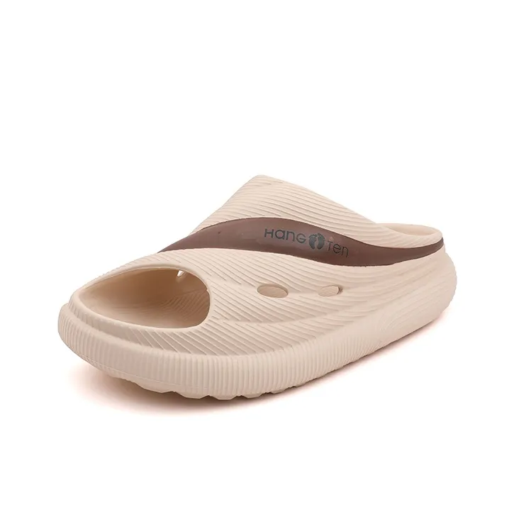 HANG TEN Slide Slippers Men Khaki/Black Orange/White Green/Black/Black Green-1