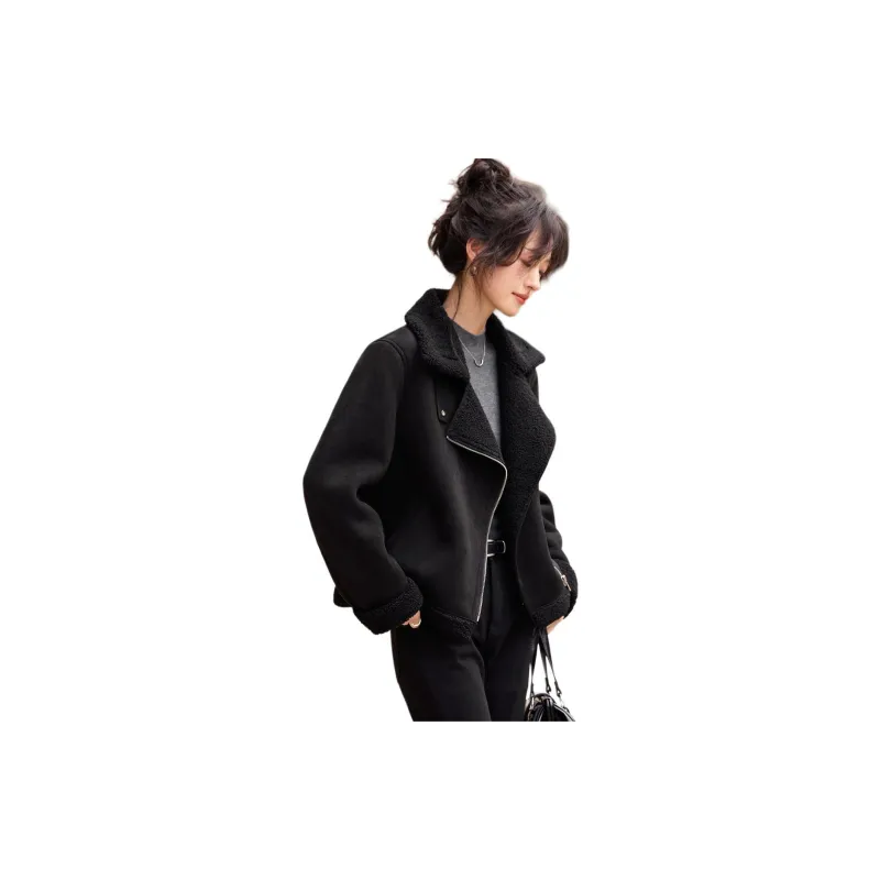 Mo Han Yi Mei Jackets & Coats Women's Black-3
