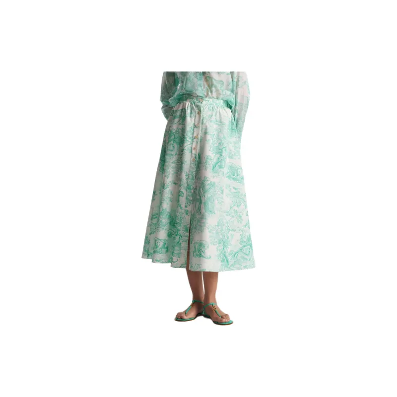 DIOR DIORiviera Trumpet Mid Length Skirt-3