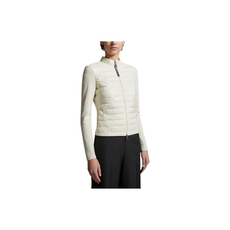 Moncler Zip Up Knit Padded Cardigan-2