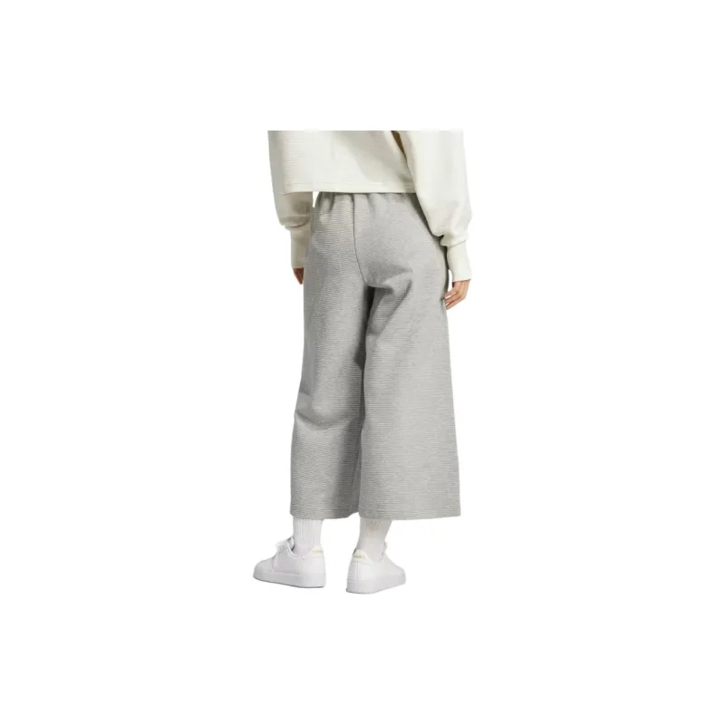 Adidas Free Shipping With AdiClub All Szn Rib 7/8-Length Wide Leg Pants-3