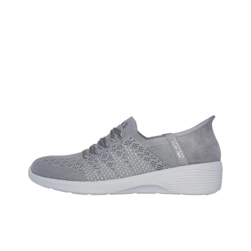 Skechers Arya Anti Slip Wear Resistant Low Top Casual Shoes Women's Gray-0