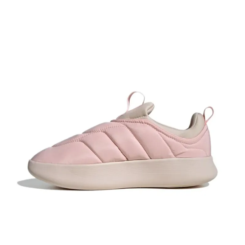 Adidas Adipuff Anti Slip And Wear Resistant Warm Low Top Casual Shoes Unisex Pink-2