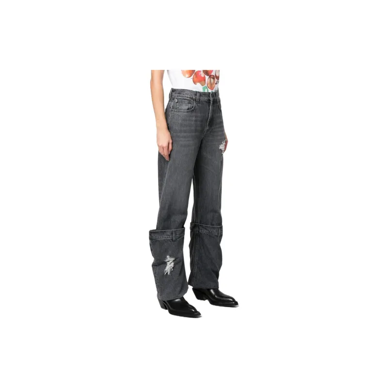 JW Anderson Distressed Bucket Jeans-3