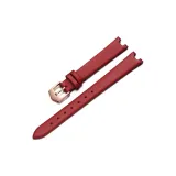 Red Plain Weave-Rose Gold Pin Buckle