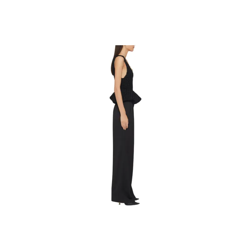 Givenchy Fitted Sleeveless Scoop Neck Top 'Black'-3