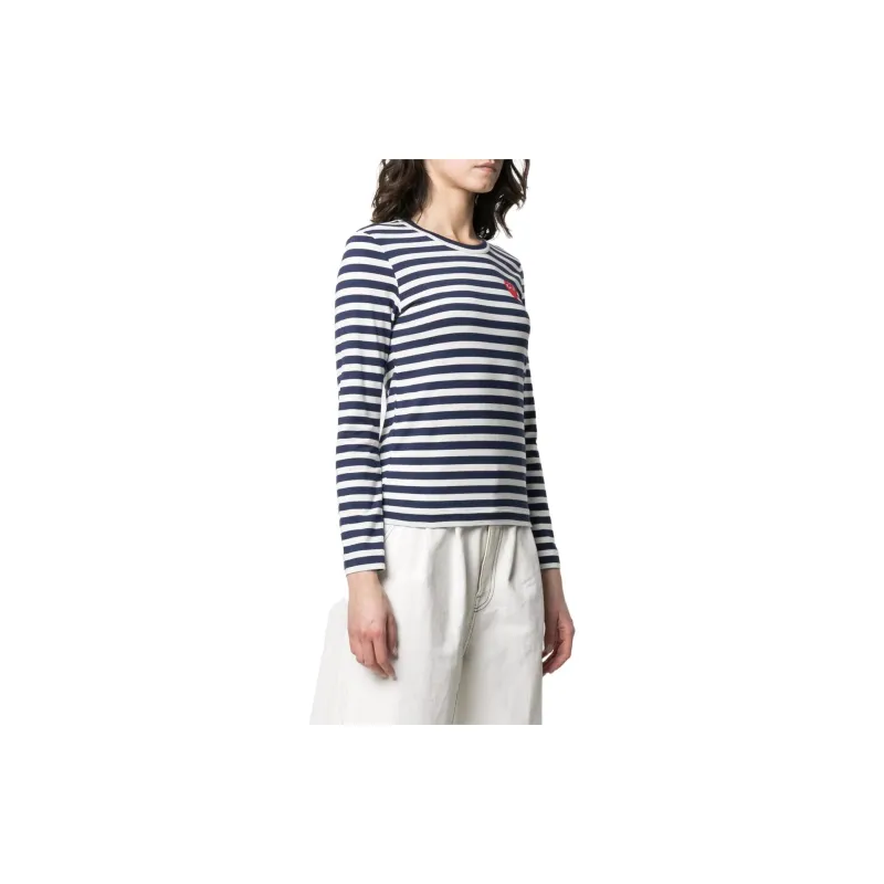 CDG Play T-Shirts Women's Blue-2