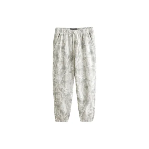 Abercrombie＆Fitch Knitted Sweatpants Unisex Light Gray Camouflage