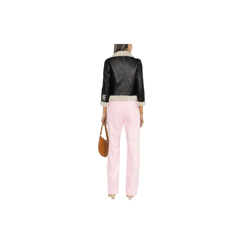 DSQUARED2 Cropped Shearling Jacket-2