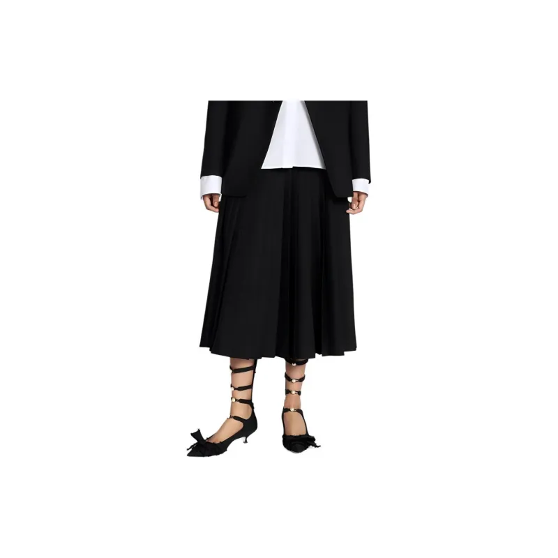 DIOR SS24 Casual Long Skirt Women's Black-2
