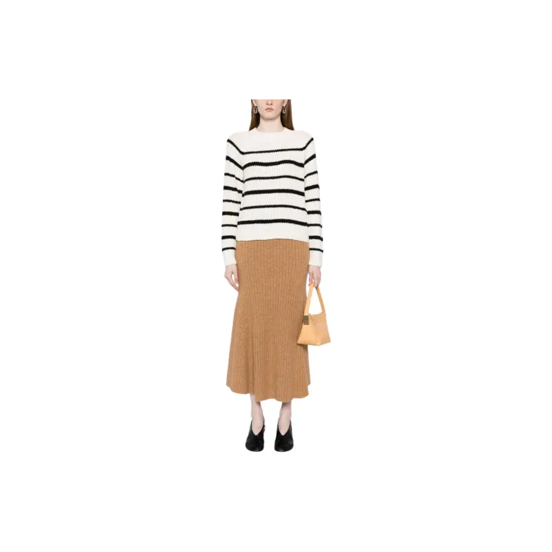 VINCE Striped Ribbed knit Jumper-1