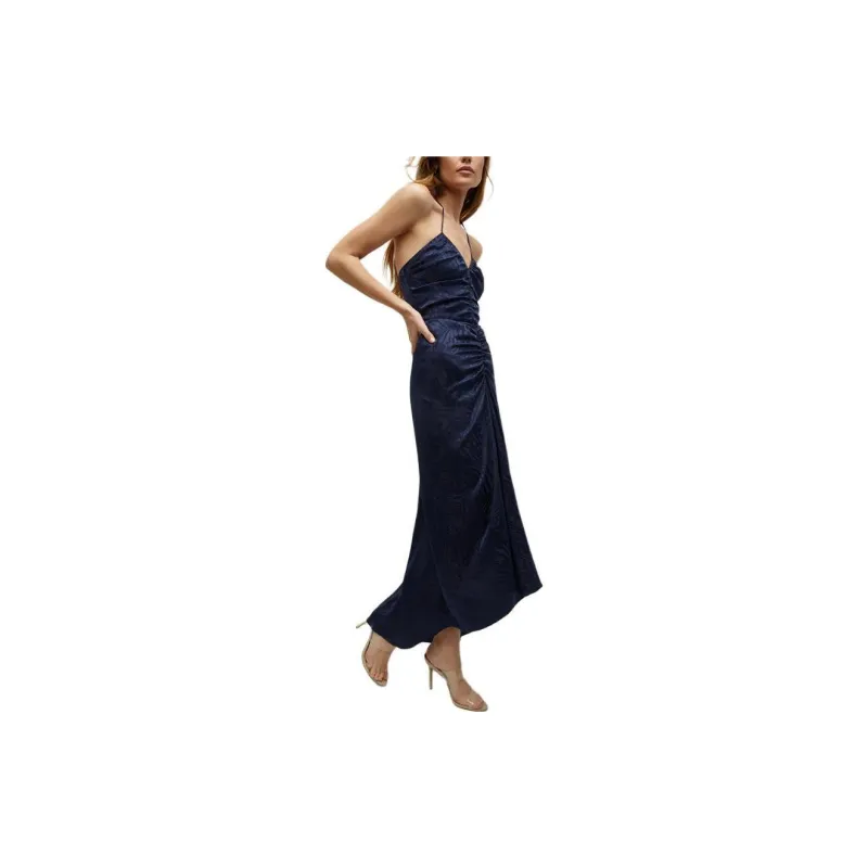 VERONICA BEARD SS24 Sleeveless Dress Women's Marine Blue-3