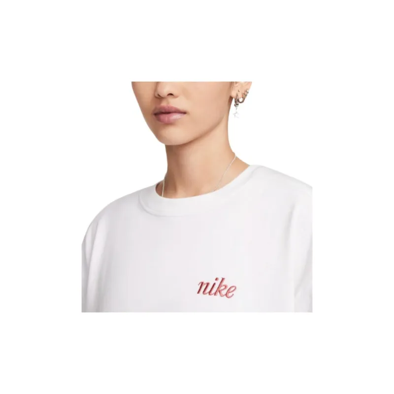 Nike Drop Shoulder Sleeve T Shirt Women's White-2
