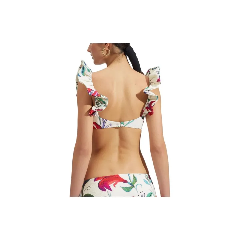 La DOUBLEJ. Ruffle Bikini Top Bikini Women's Multicolor-4