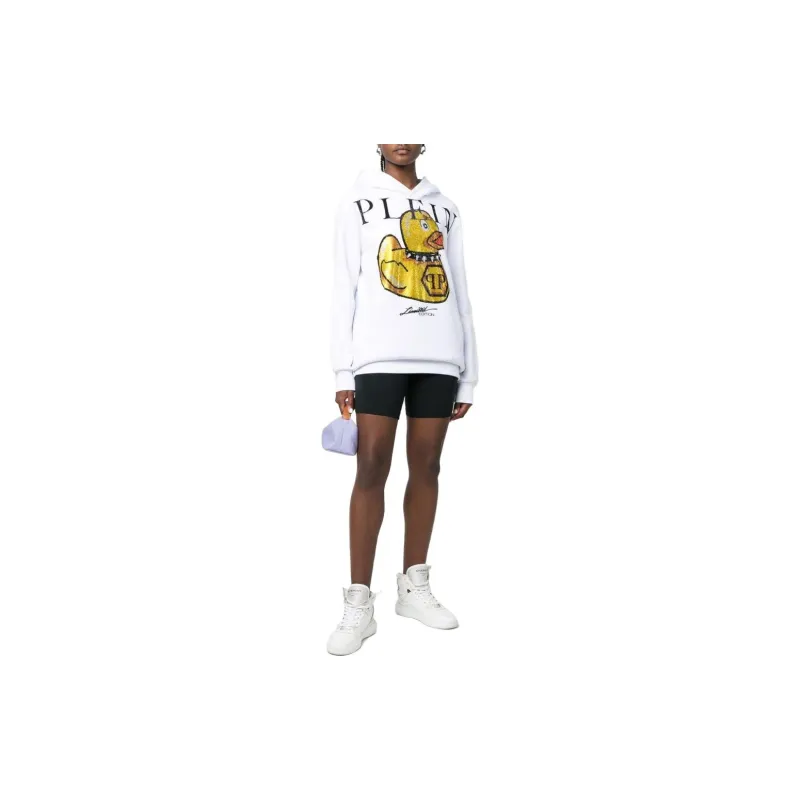 PHILIPP PLEIN Logo Graphic print Hoodie-1