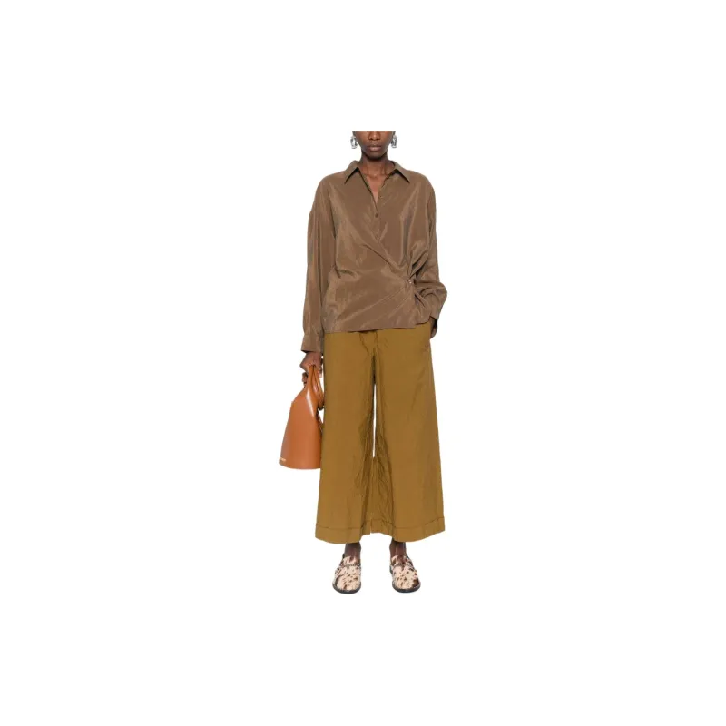 Daniela Gregis SS24 Casual Pants Women's Brandy Brown-1