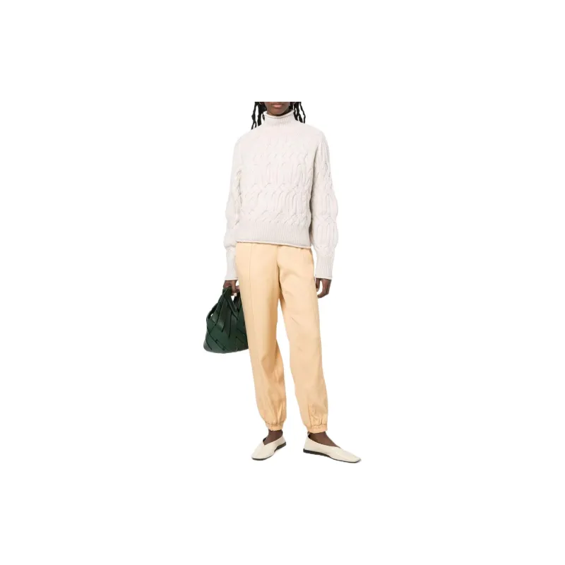 JIL SANDER Knitted Sweatpants Women's Orange-2