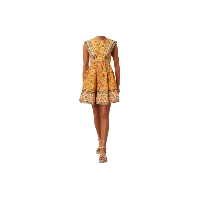 Zimmermann SS24 Sleeveless Dress Women's Yellow-1